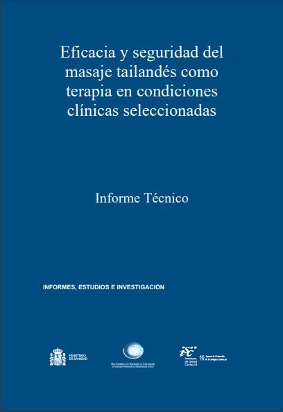 Eficacia y seguridad del masaje tailandés como terapia en condiciones clínicas seleccionadas