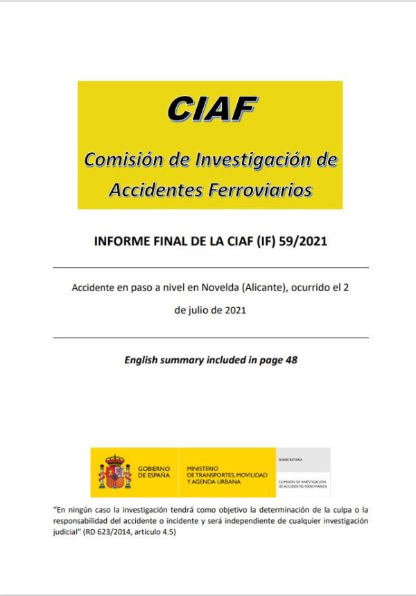Informe final de la CIAF (IF) 59/2021