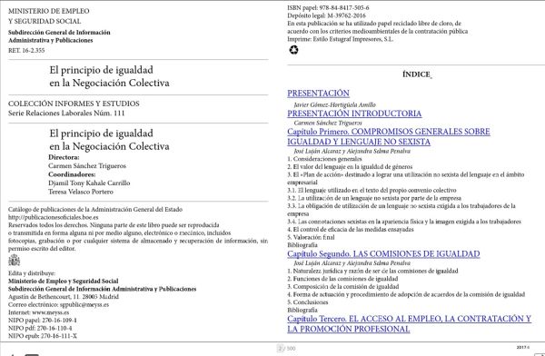 El principio de igualdad en la negociación colectiva