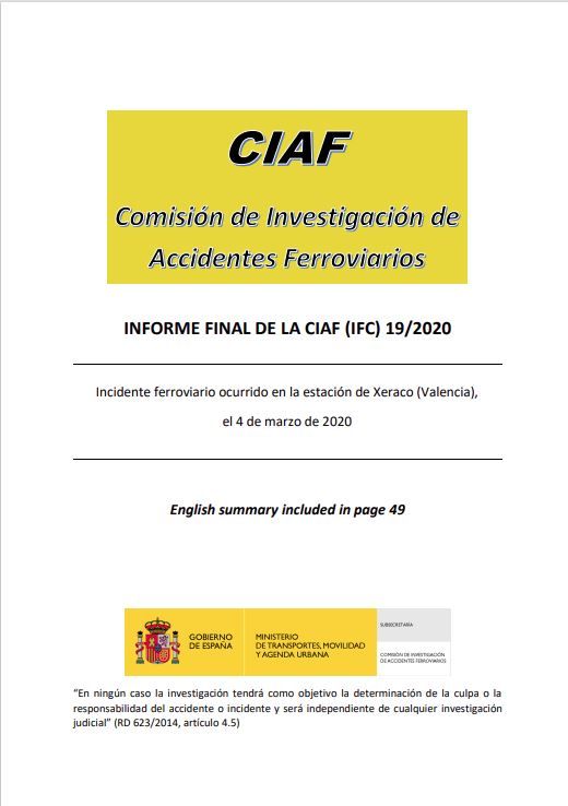 Informe final de la CIAF (IFC) 19/2020