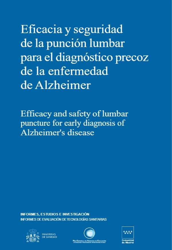 Eficacia y seguridad de la punción lumbar para el diagnóstico precoz de la enfermedad de Alzheimer