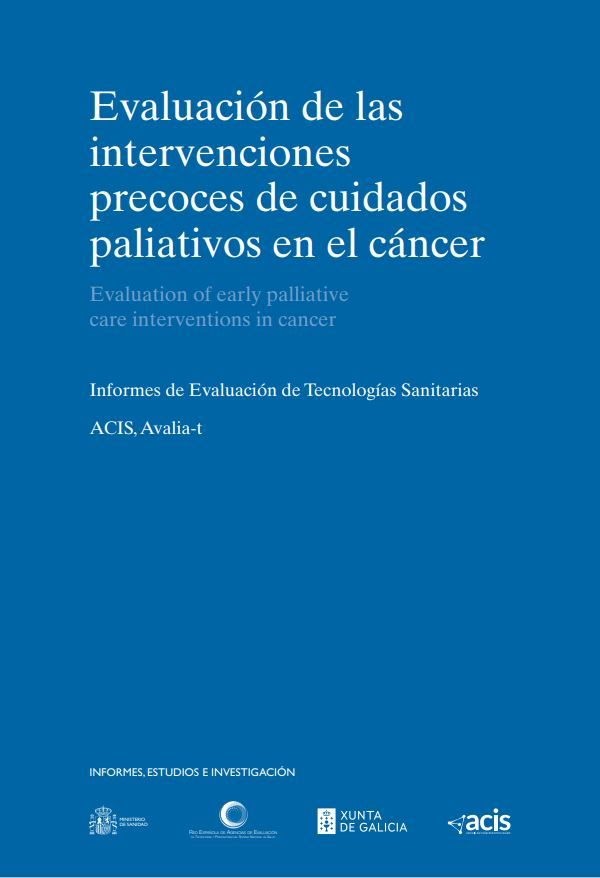 Evaluación de las intervenciones precoces de cuidados paliativos en el cáncer