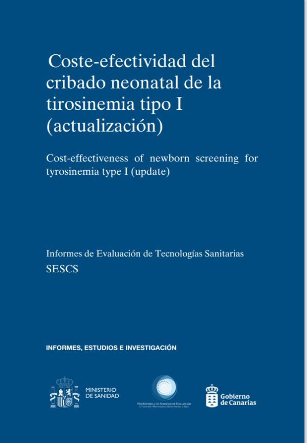 Coste-efectividad del cribado neonatal de la tirosinemia tipo I (actualización)