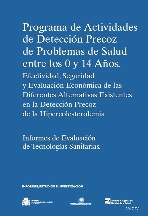 Programa de actividades de detección precoz de problemas de salud entre los 0 y 14 años