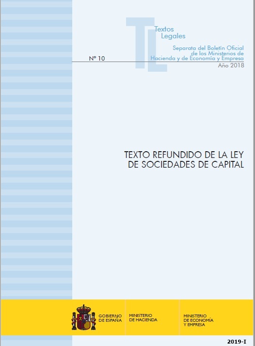 Texto refundido de la Ley de sociedades del capital