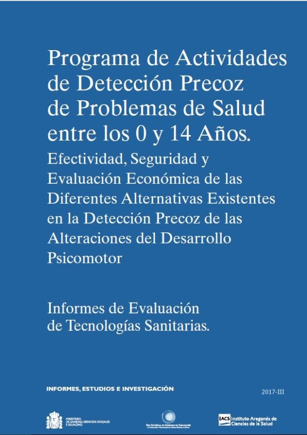 Programa de actividades de detección precoz de problemas de salud entre los 0 y 14 años