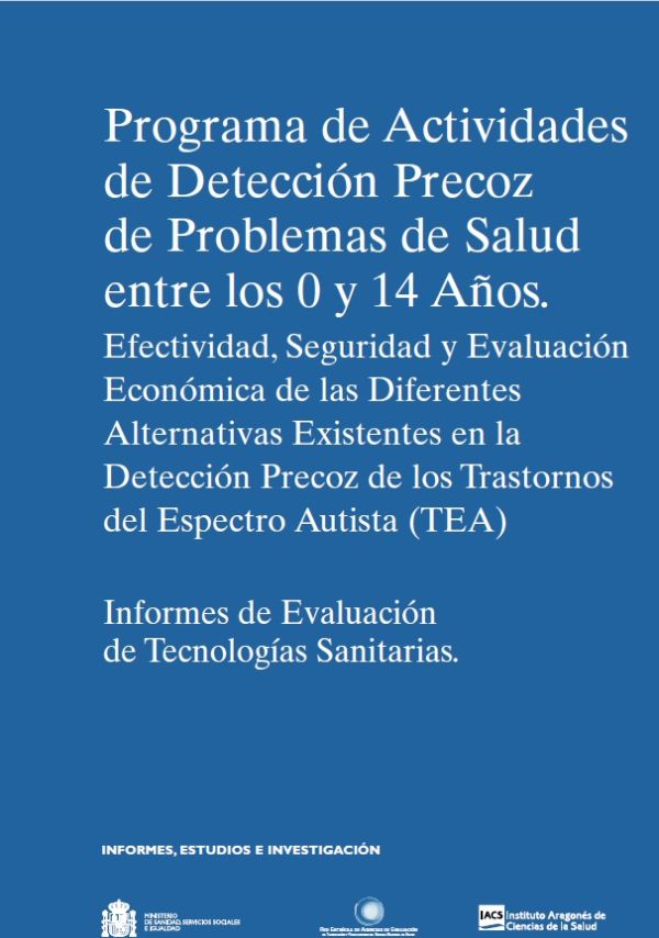 Programa de actividades de detección precoz de problemas de salud entre los 0 y 14 años