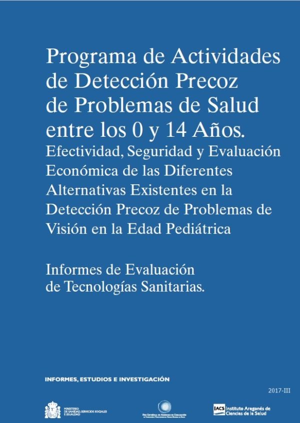 Programa de actividades de detección precoz de problemas de salud entre los 0 y 14 años