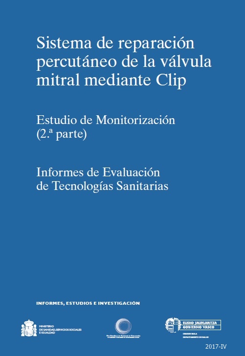 Sistema de reparación percutáneo de la válvula mitral mediante Clip