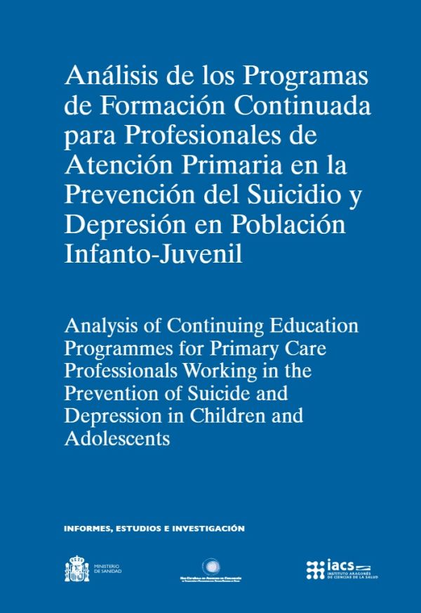 Análisis de los programas de formación continuada para profesionales de atención primaria en la prevención del suicidio y depresión en población infanto-juvenil