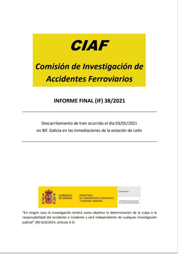 Informe final de la CIAF 038/2021