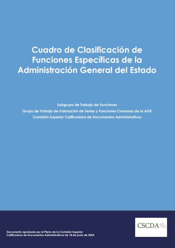 Cuadro de Clasificación de Funciones Específicas de la Administración General del Estado