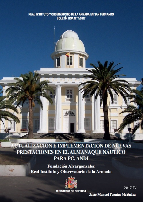 Actualización e implementación de nuevas prestaciones en el almanaque náutico para PC, ANDI