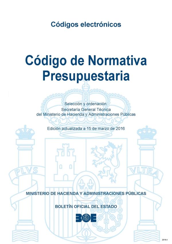 Código de normativa presupuestaria