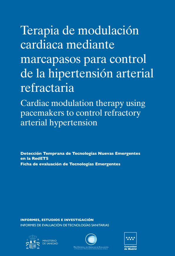 Terapia de modulación cardiaca mediante marcapasos para control de la hipertensión arterial refractaria