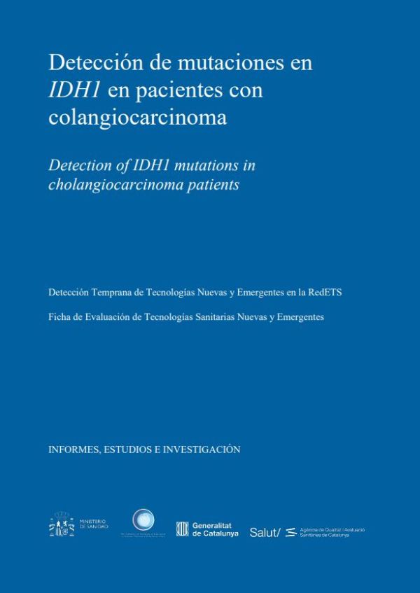 Detección de mutaciones en IDH1 en pacientes con colangiocarcinoma