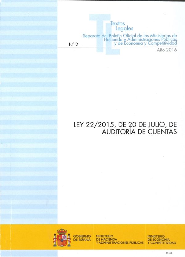 Ley 22/2015, de 20 de julio, de Auditoría de Cuentas