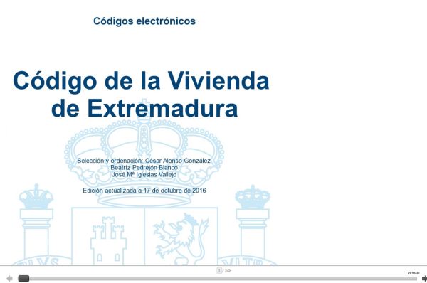 Código de la vivienda de Extremadura