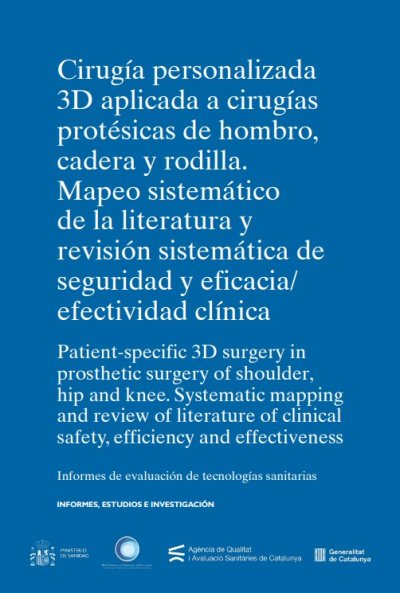 Cirugía personalizada 3D aplicada a cirugías protésicas de hombro, cadera y rodilla