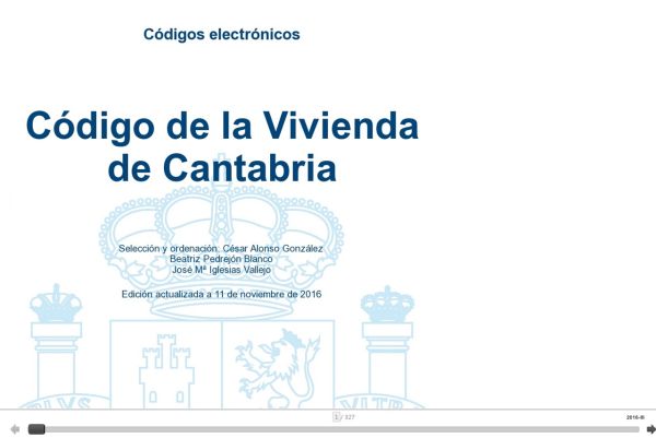 Código de la vivienda de Cantabria