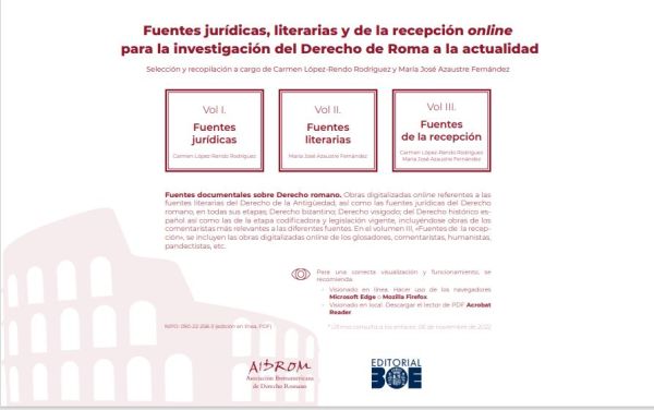 [Fuentes del Derecho romano on line]