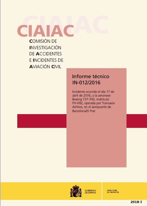 Informe técnico IN-012/2016