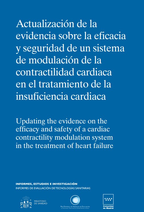 Actualización de la evidencia sobre la eficacia y seguridad de un sistema de modulación de la contractilidad cardiaca en el tratamiento de la insuficiencia cardiaca