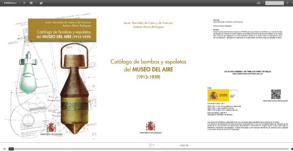 Catálogo de bombas y espoletas del Museo del Aire (1913-1939)