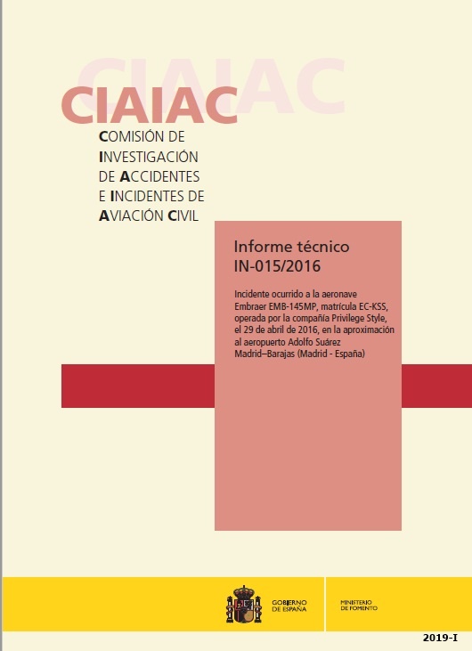 Informe técnico IN-015/2016