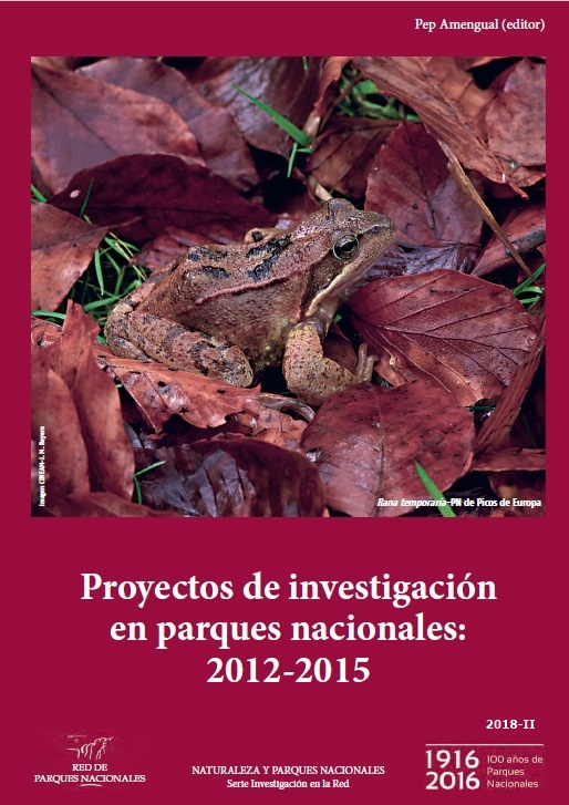 Proyectos de investigación en parques nacionales, 2012-2015