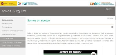 Volumen complementario con nuevos descriptores del MCER