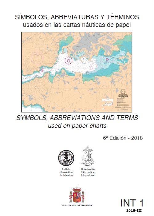 Símbolos, abreviaturas y términos usados en las cartas náuticas de papel