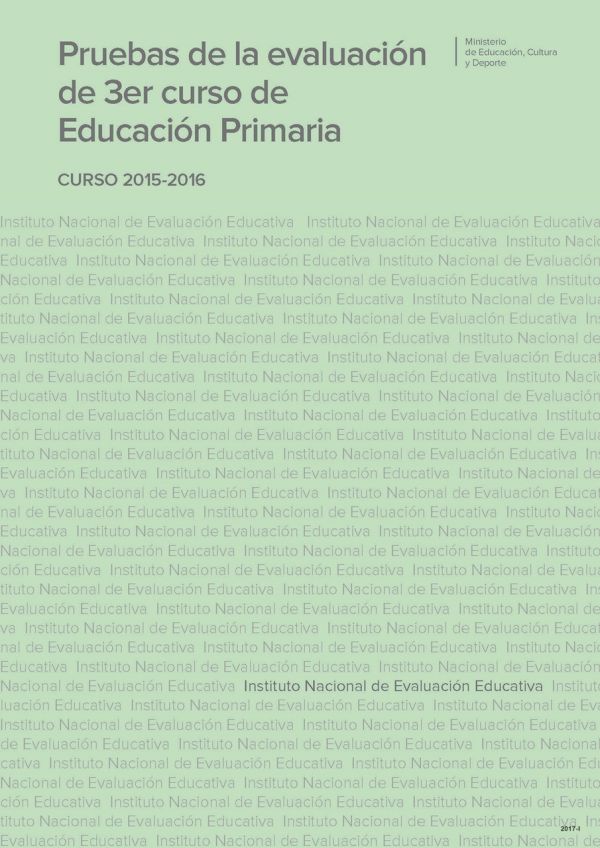 Pruebas de la evaluación de 3er curso de Educación Primaria