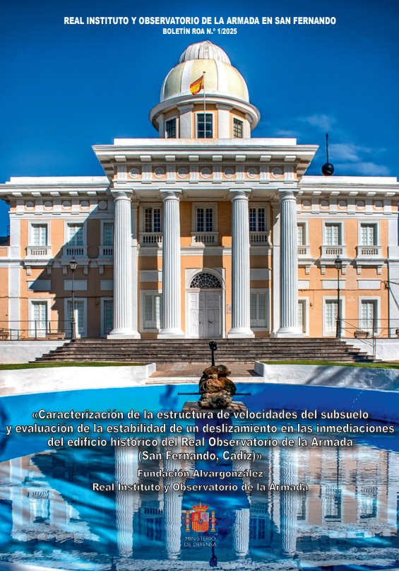 Caracterización de la estructura de velocidades del subsuelo y evaluación de la estabilidad de un deslizamiento en las inmediaciones del edificio histórico del Real Observatorio de la Armada (San Fernando, Cádiz)