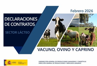 Declaraciones de Contratos en el Sector Lácteo : Vacuno, Ovino y Caprino