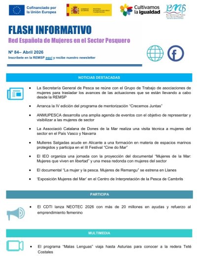 Flash Informativo. Red Española de Mujeres en el Sector Pesquero