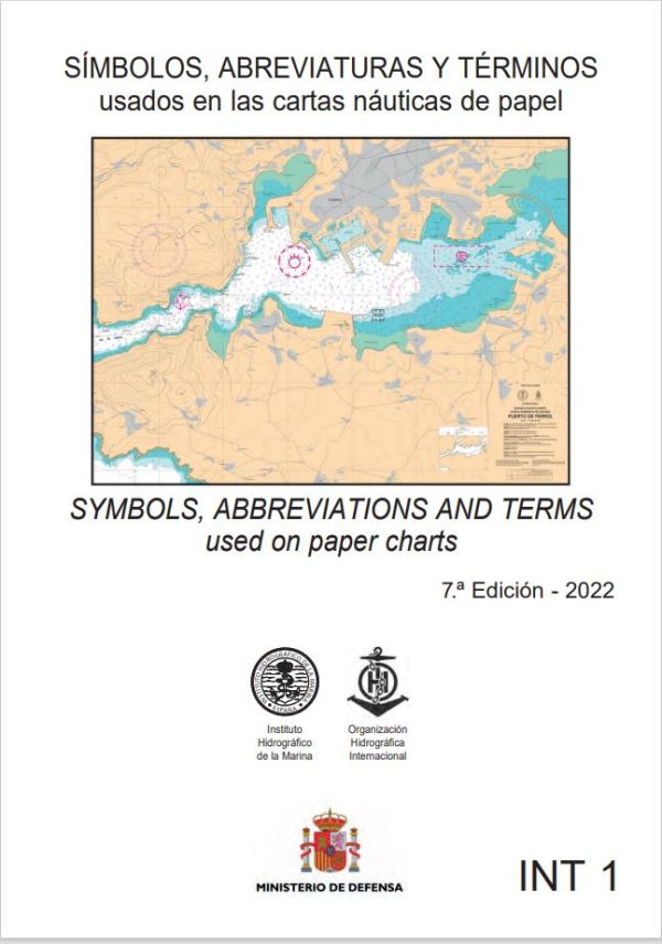Símbolos, abreviaturas y términos usados en las cartas núticas de papel