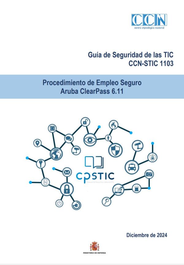 CCN-STIC-1103 procedimiento de empleo seguro Aruba ClearPass 6.11