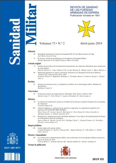 Sanidad Militar : Revista de Sanidad de las Fuerzas Armadas de España