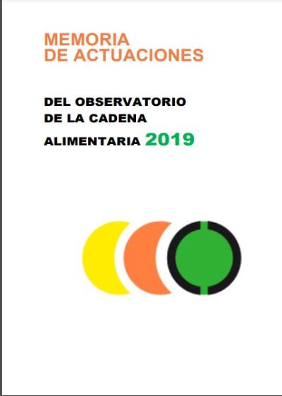 Memoria de Actividades del Observatorio de la Cadena Alimentaria