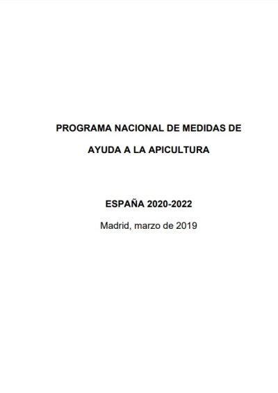 Programa nacional de medidas de ayuda a la apicultura