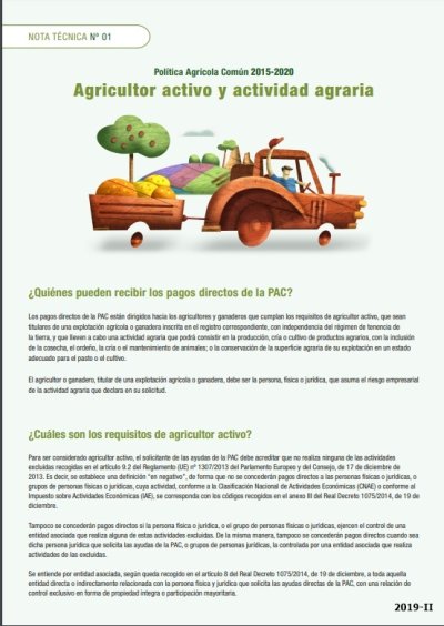 Informes sobre la aplicación de la PAC en España