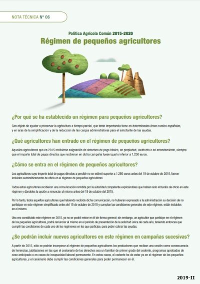 Informes sobre la aplicación de la PAC en España