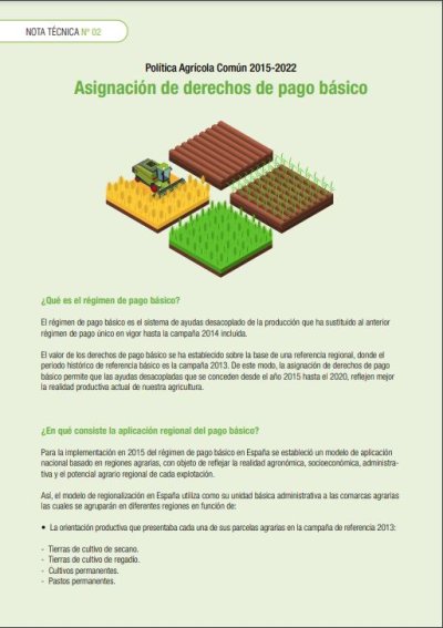Informes sobre la aplicación de la PAC en España