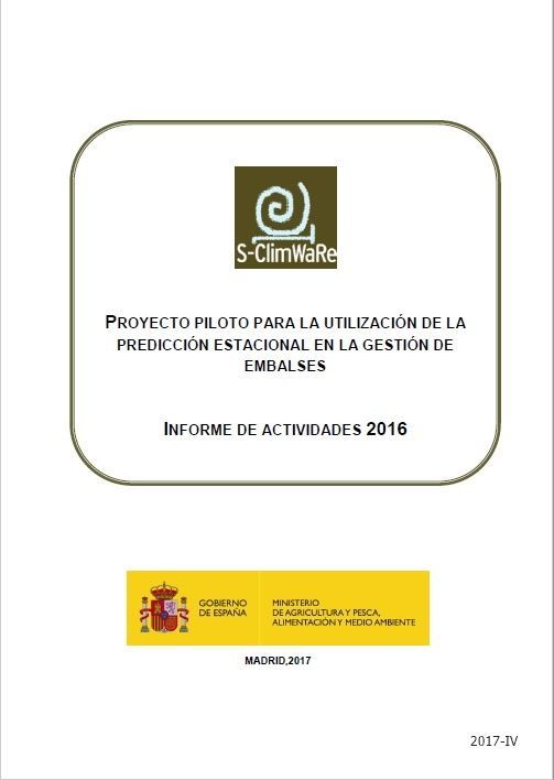Proyecto piloto para la utilización de la predicción estacional en la gestión de embalses